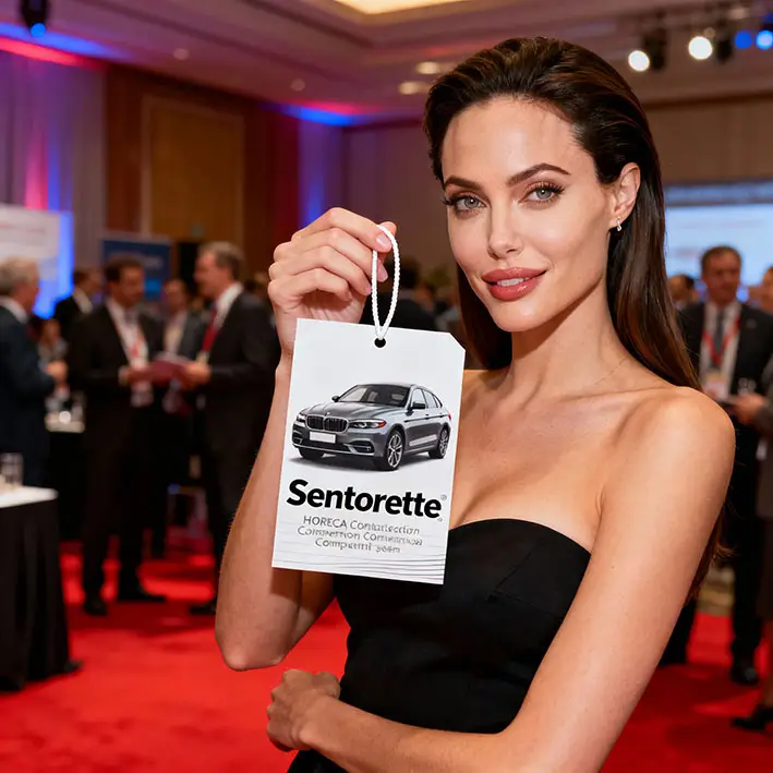 Personalized car air fresheners: prize-gadget for HORECA contests, conventions and competitions﻿﻿